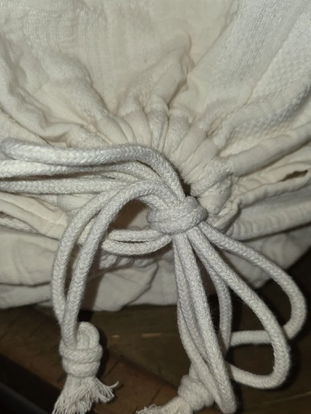 Quince Checkered Matelasse Duvet Cover Set - Twin - Undyed